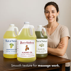 Best of Nature almond oil facial care for nourishing glow.