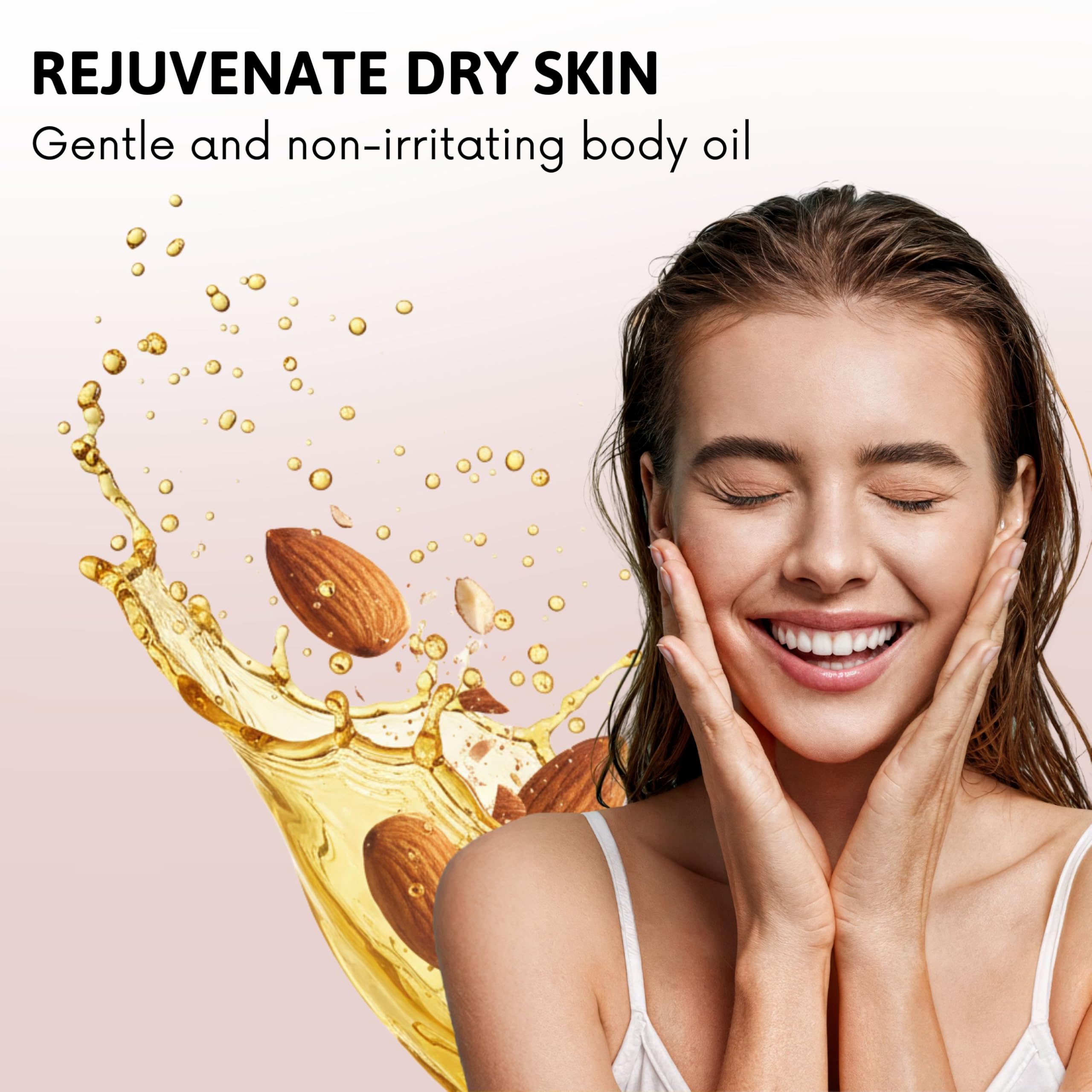 Best of Nature almond oil massage application for soothing routines.
