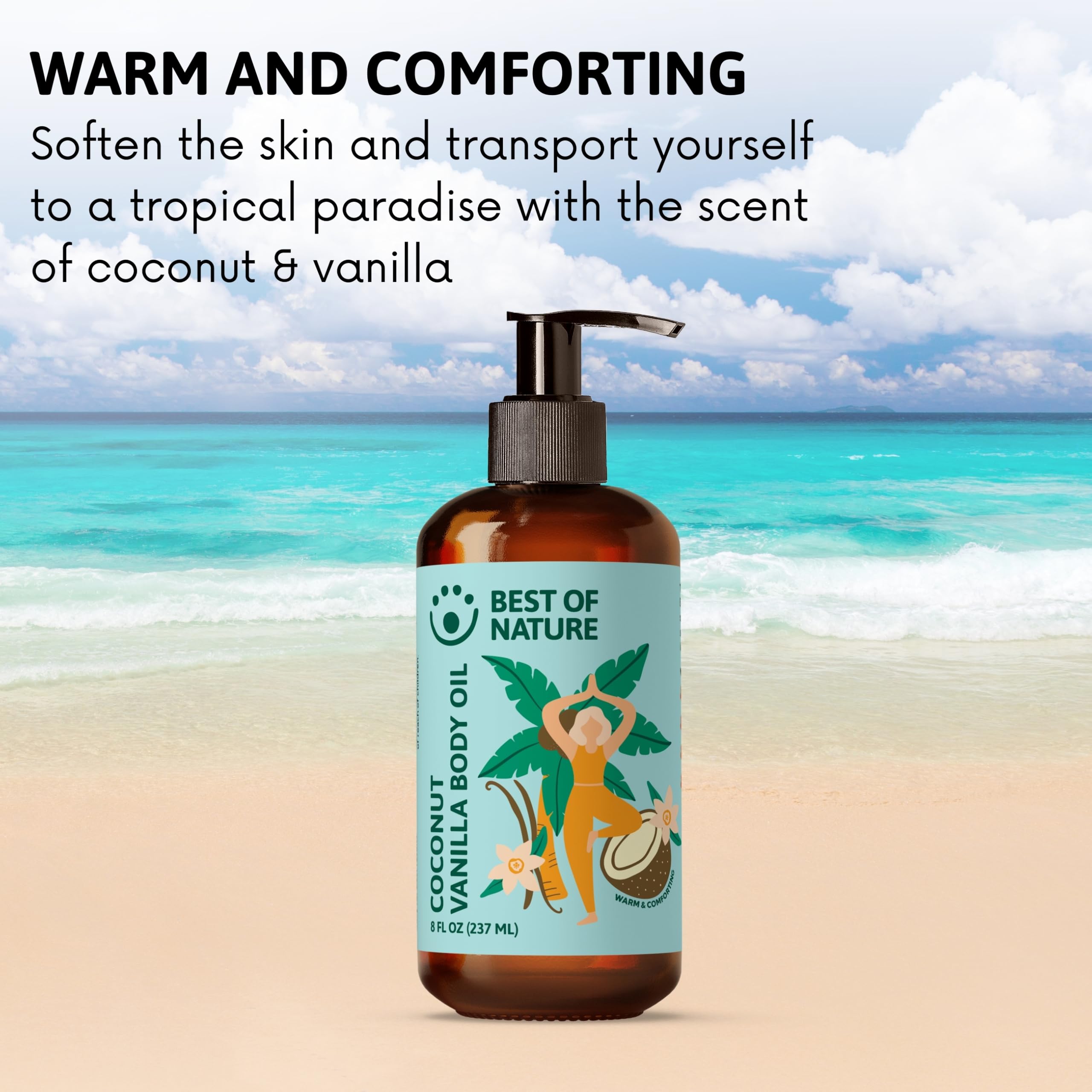 Best of Nature vanilla aroma closeup with tropical vibe.