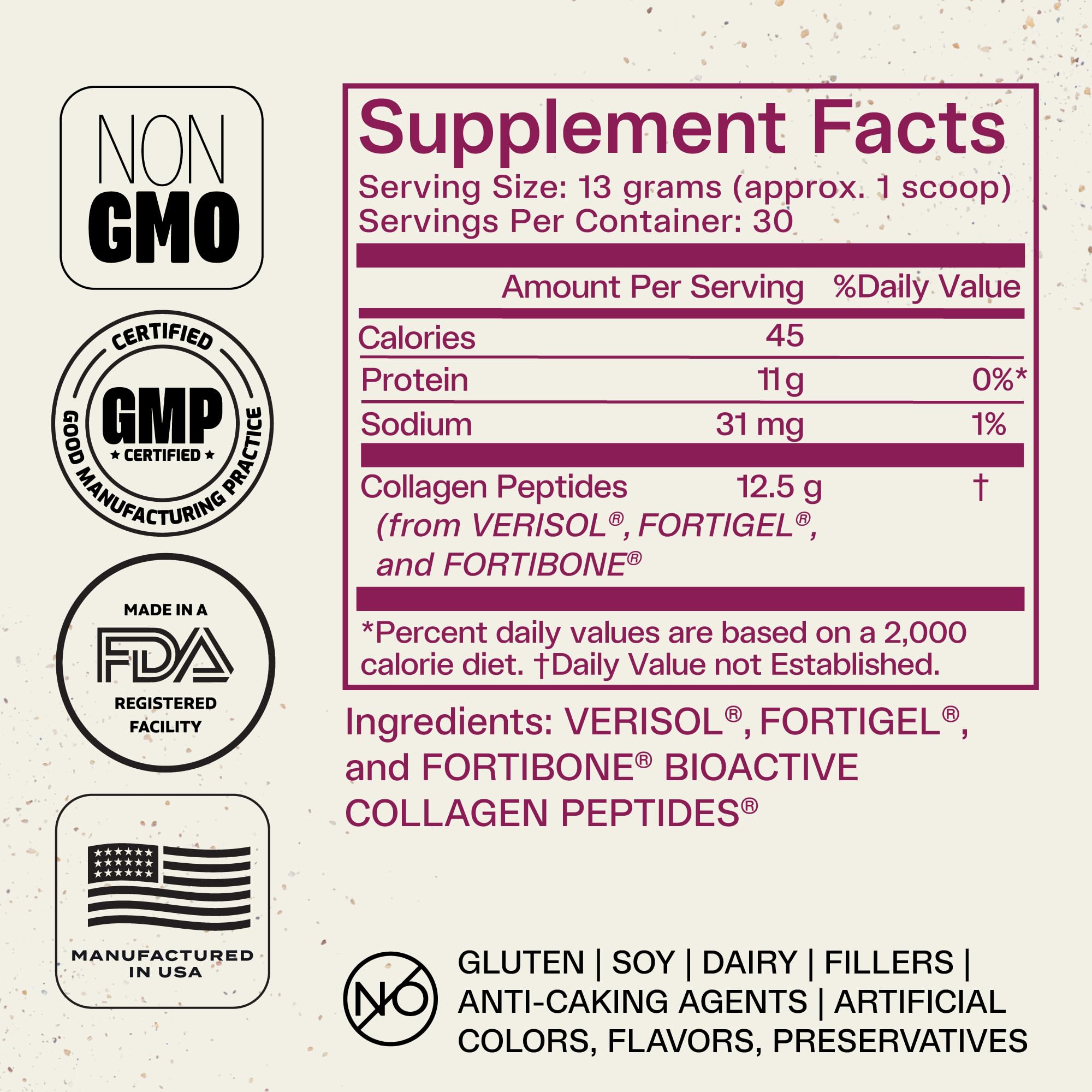 Unflavored collagen powder ready to mix into coffee, smoothies, or yogurt.