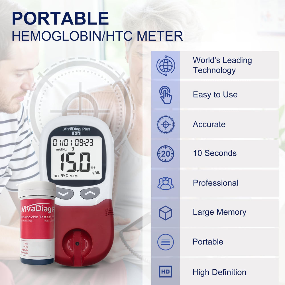 BESTAR LAB Hemoglobin Meter display close-up with clear result readout