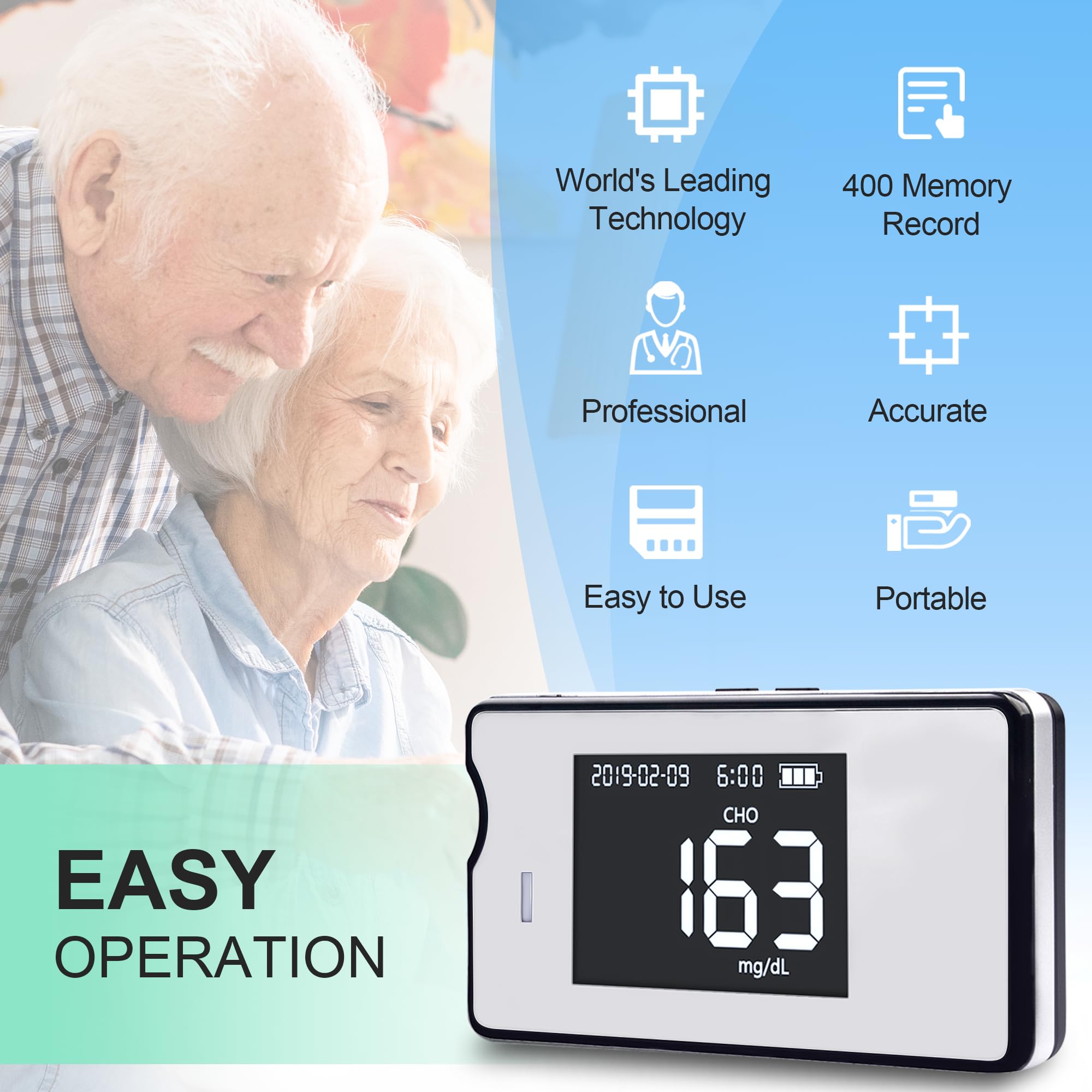 BESTAR LAB hemoglobin meter display showing rapid results at a glance.