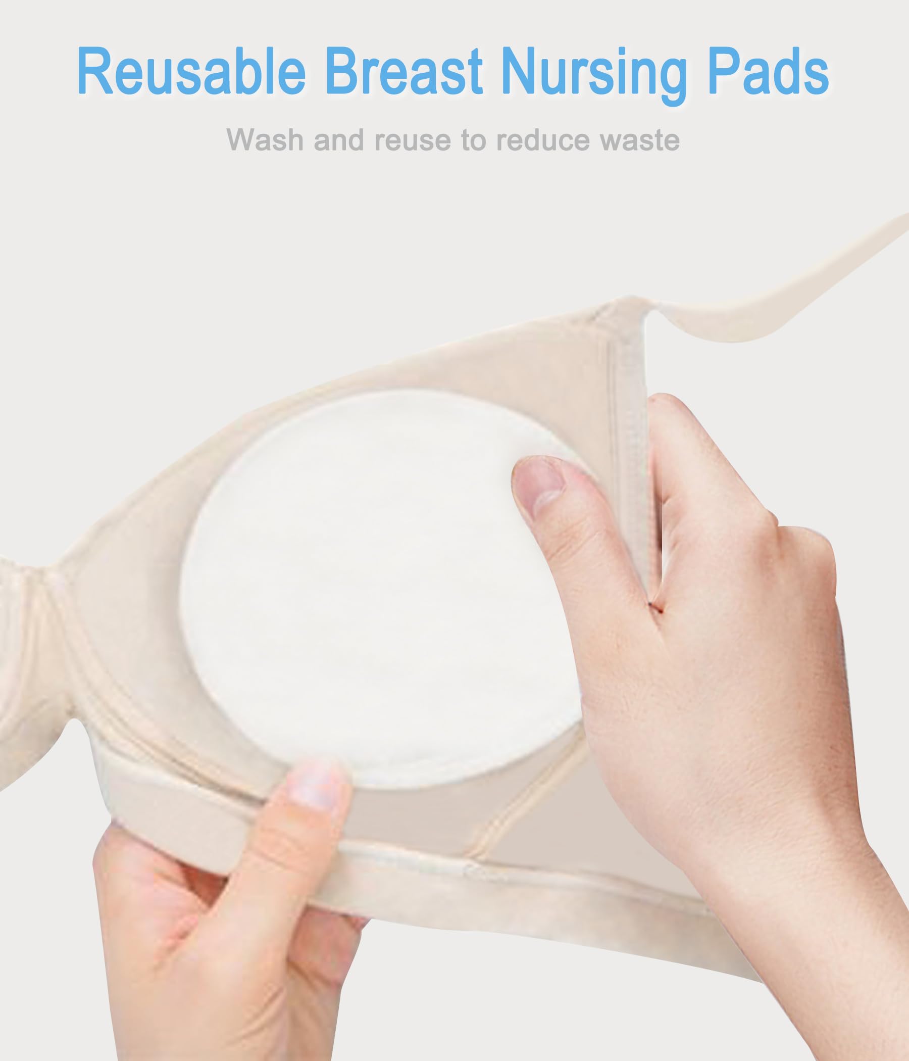 BESTEK reusable nursing pads for everyday leakage protection