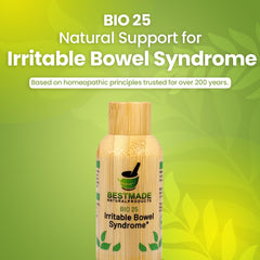 Bestmade Bio25 bottle shows portable digestive balance