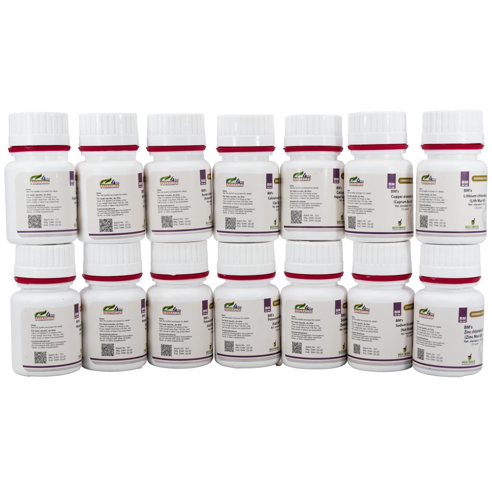 HPUS-listed labeling on Bestmade product emphasizes quality and safety of the formulation.