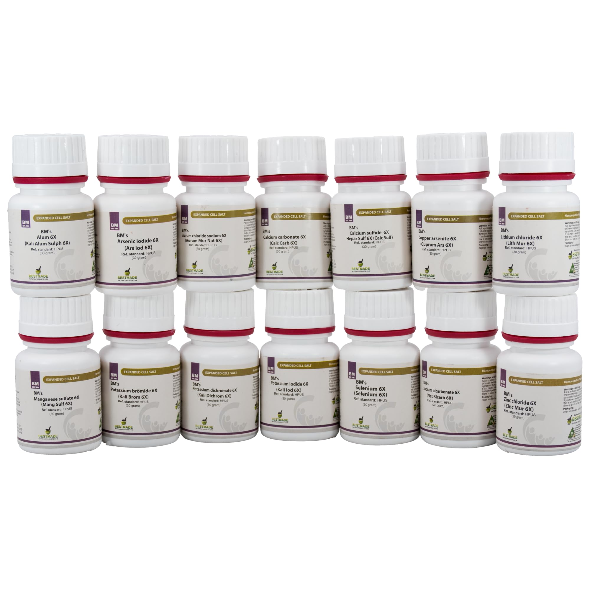 Original 12-cell salts kit shown beside expansion for cross-use.