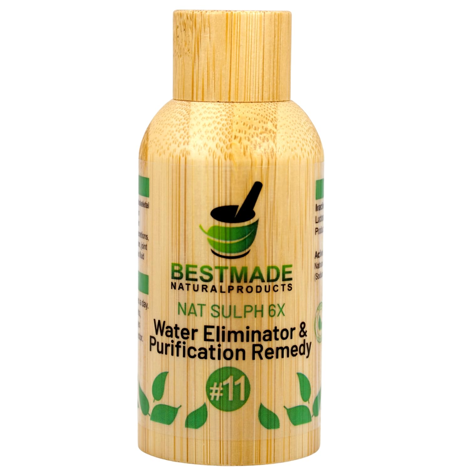Bestmade NAT Sulph 6X pellets close-up for gentle digestion support