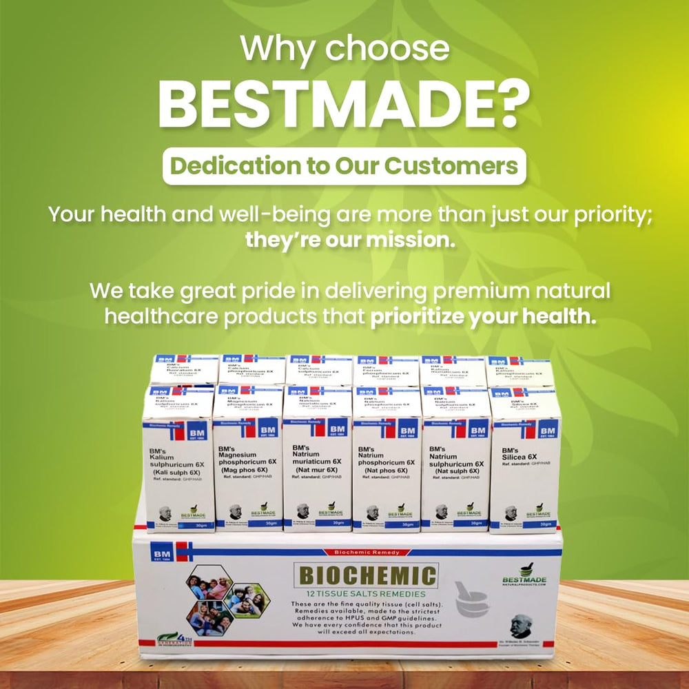 Bestmade Cell Salts bottles lined up for potential immune support routine.