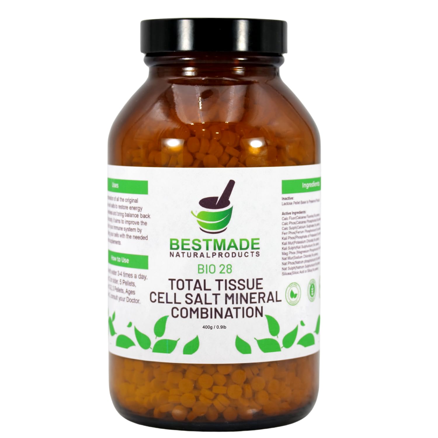 Bestmade Total Tissue Cell Salt bottle front supports overall wellness