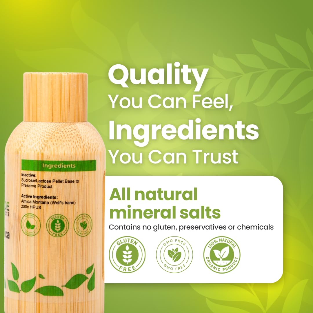 Bestmade Turbo Arnica 200C label detail highlighting safe ingredients