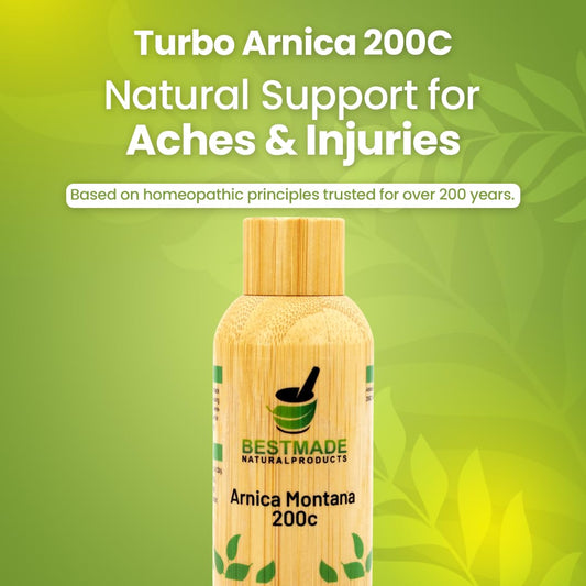 Bestmade Turbo Arnica 200C packaging box seen, convenient daily support