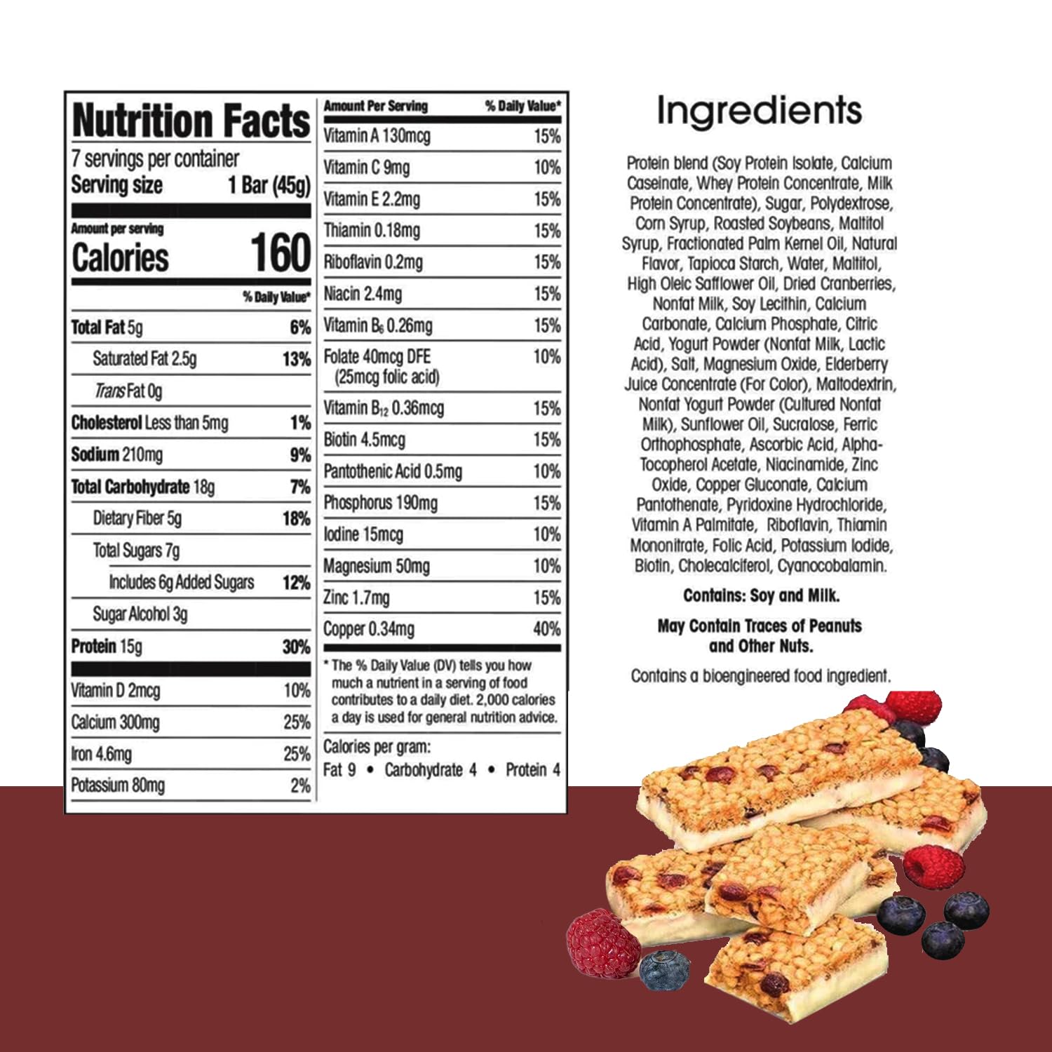 BestMed high protein bar close-up highlights 15 g protein for lasting fullness
