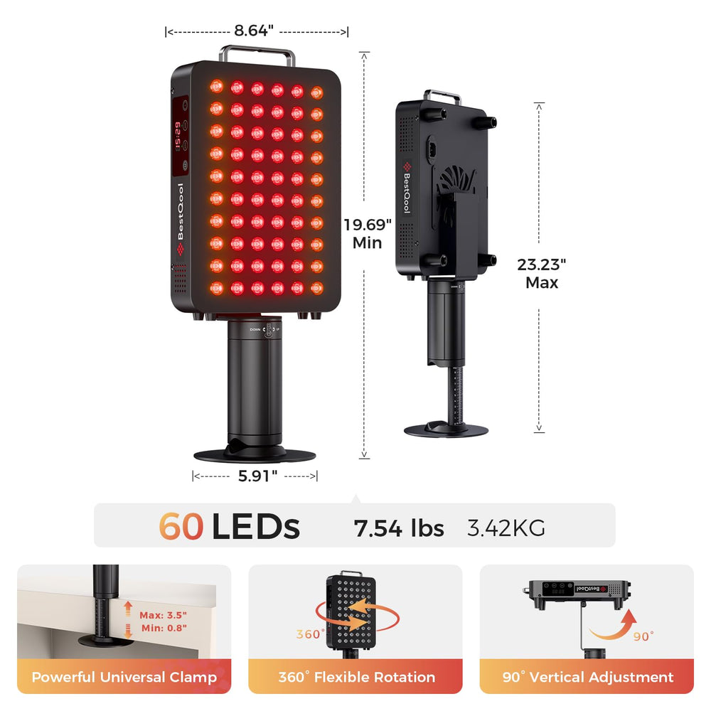 BestQool red light panel 940nm wavelength for deep tissue engagement
