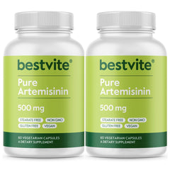 Bestvite Artemisinin 500mg capsules bottle for easy daily immune support.