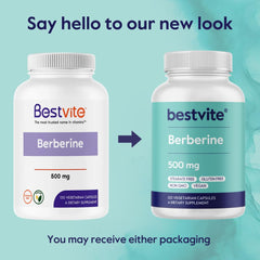 Eco-conscious packaging with secure seal for Bestvite Berberine bottle.