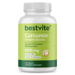 Bestvite Curcumin 1000mg tablet bottle for daily wellness