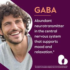 Bestvite GABA capsules on a clean counter for mood balance support.