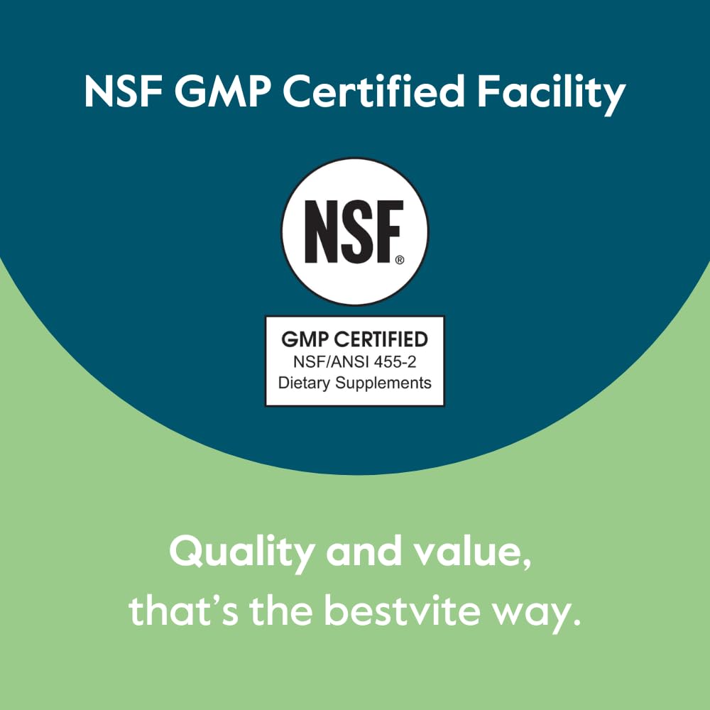 BESTVITE GMP facility logo reinforces product quality