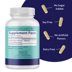 Display of Liposan Ultra used during meals for potential fat binding.
