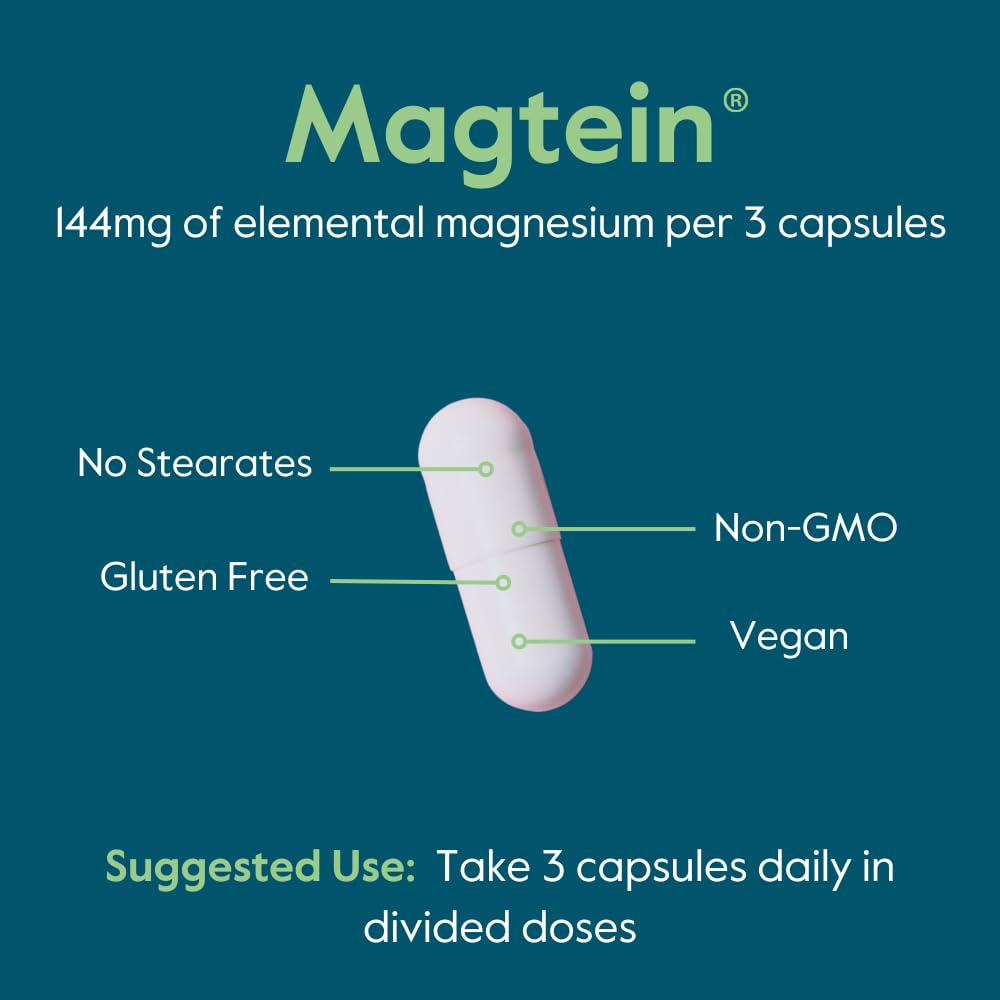 Bestvite Magtein box packaging communicates gluten-free and vegan status.