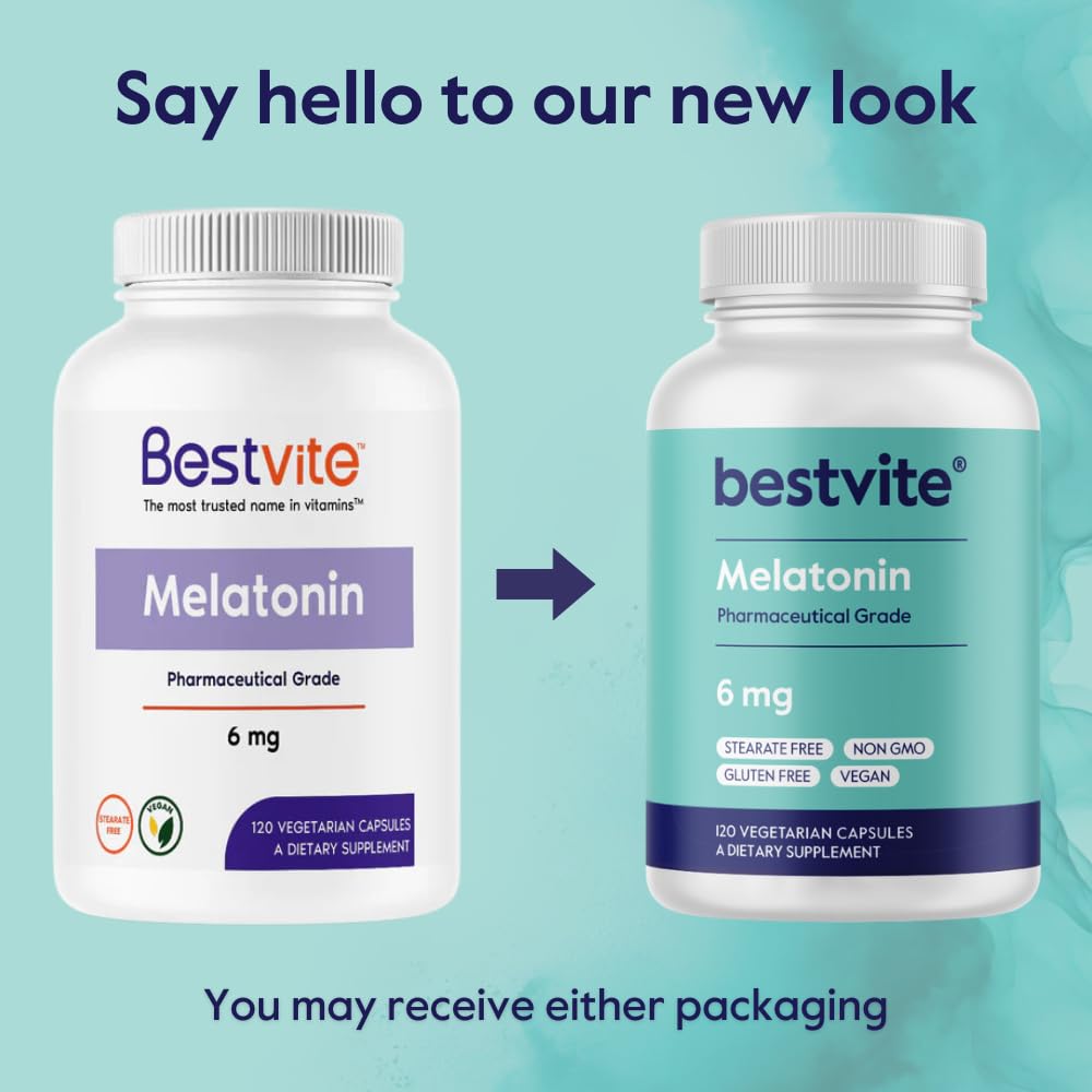 BESTVITE Melatonin ingredient list closeup for clarity