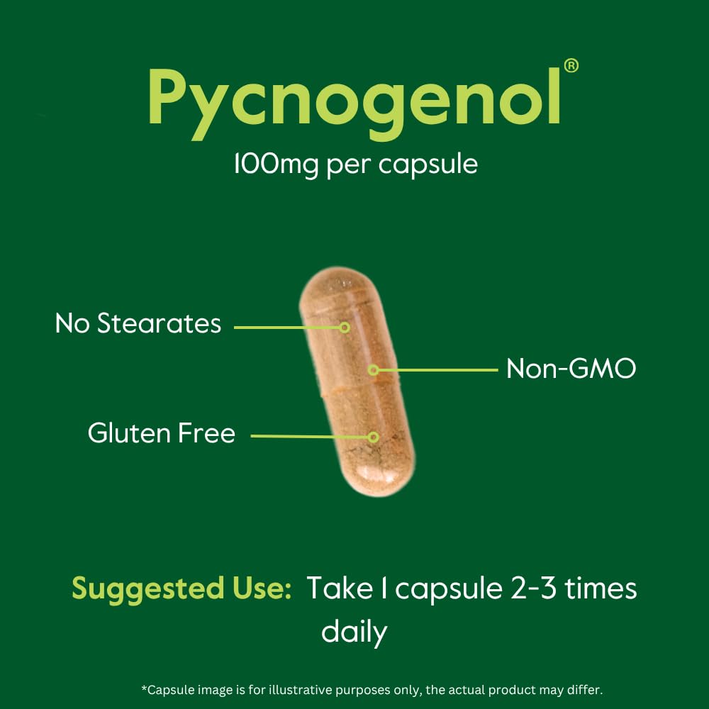 BESTVITE Pycnogenol ingredients panel highlights pine bark extract