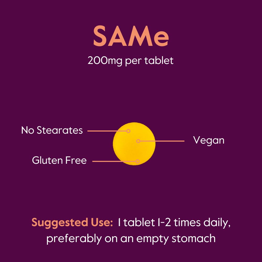 Non-GMO label visible on Bestvite SAM-e box signals clean formula.