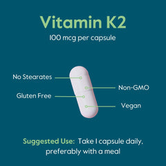 BESTVITE Vitamin K2 US manufacturing facility badge on box.