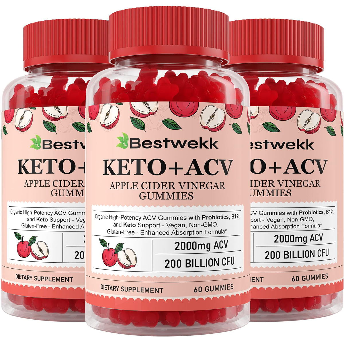 Bestwekk Apple Cider Vinegar Gummies bottle showing convenient daily wellness use
