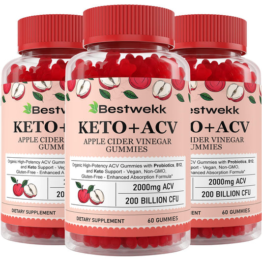 Bestwekk Apple Cider Vinegar Gummies bottle showing convenient daily wellness use