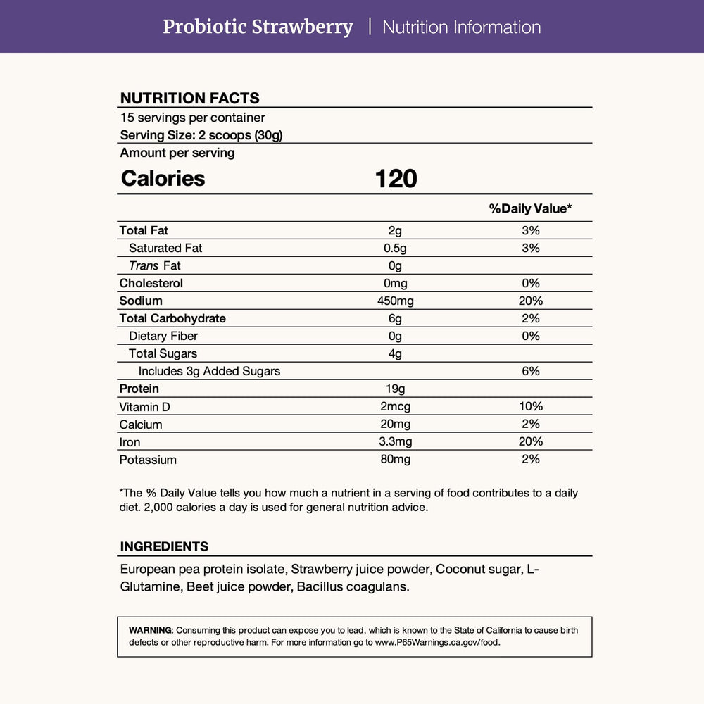 Front-label close-up shows probiotic formulation for daily gut-friendly support.