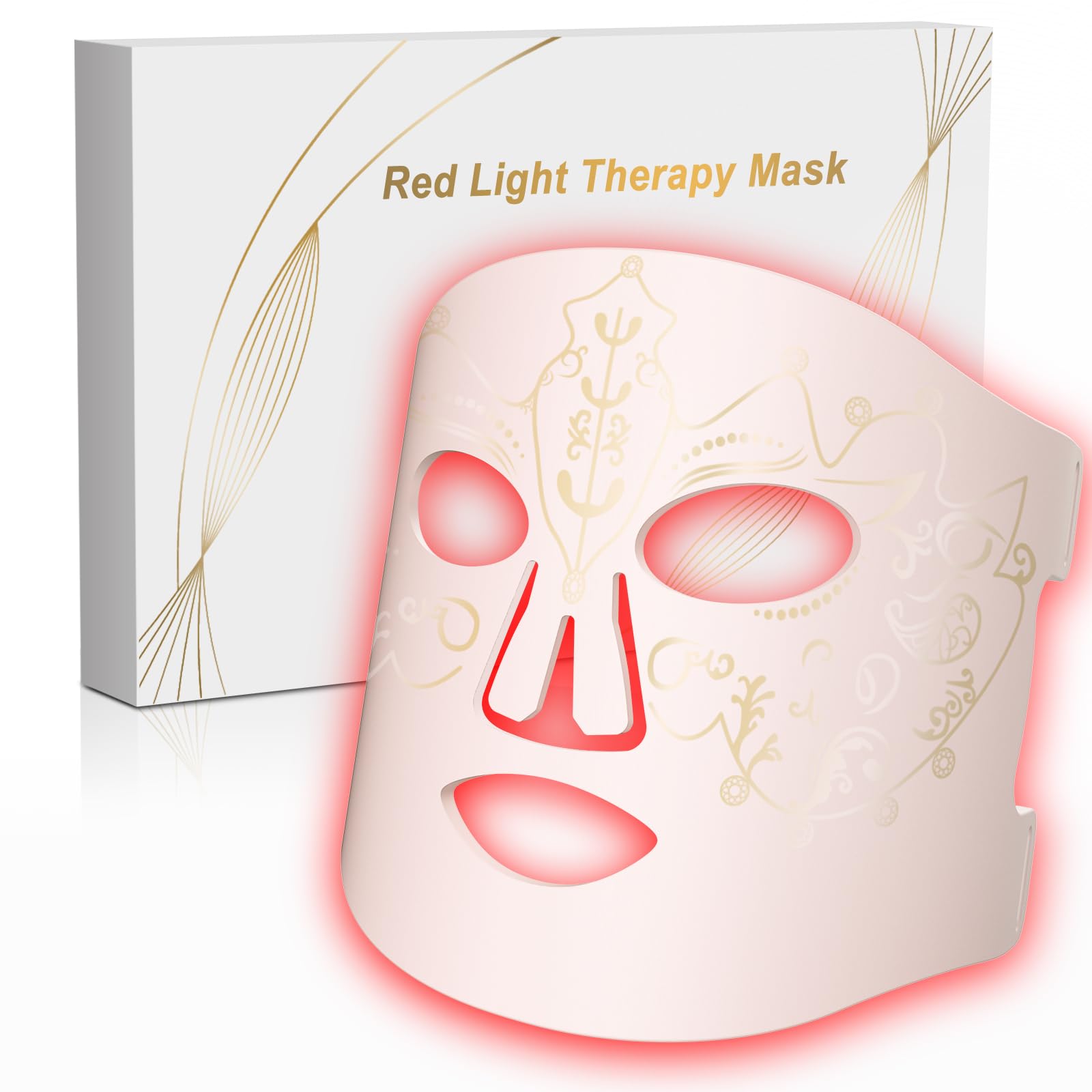 BETNEP red light therapy mask front view for at-home skincare