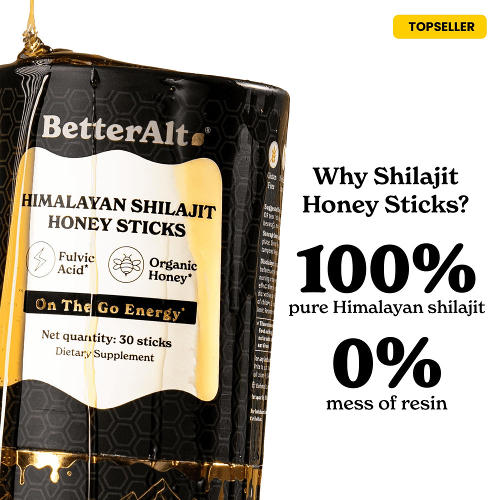 Better Alt Immunity-friendly honey stick with antioxidants for everyday resilience.