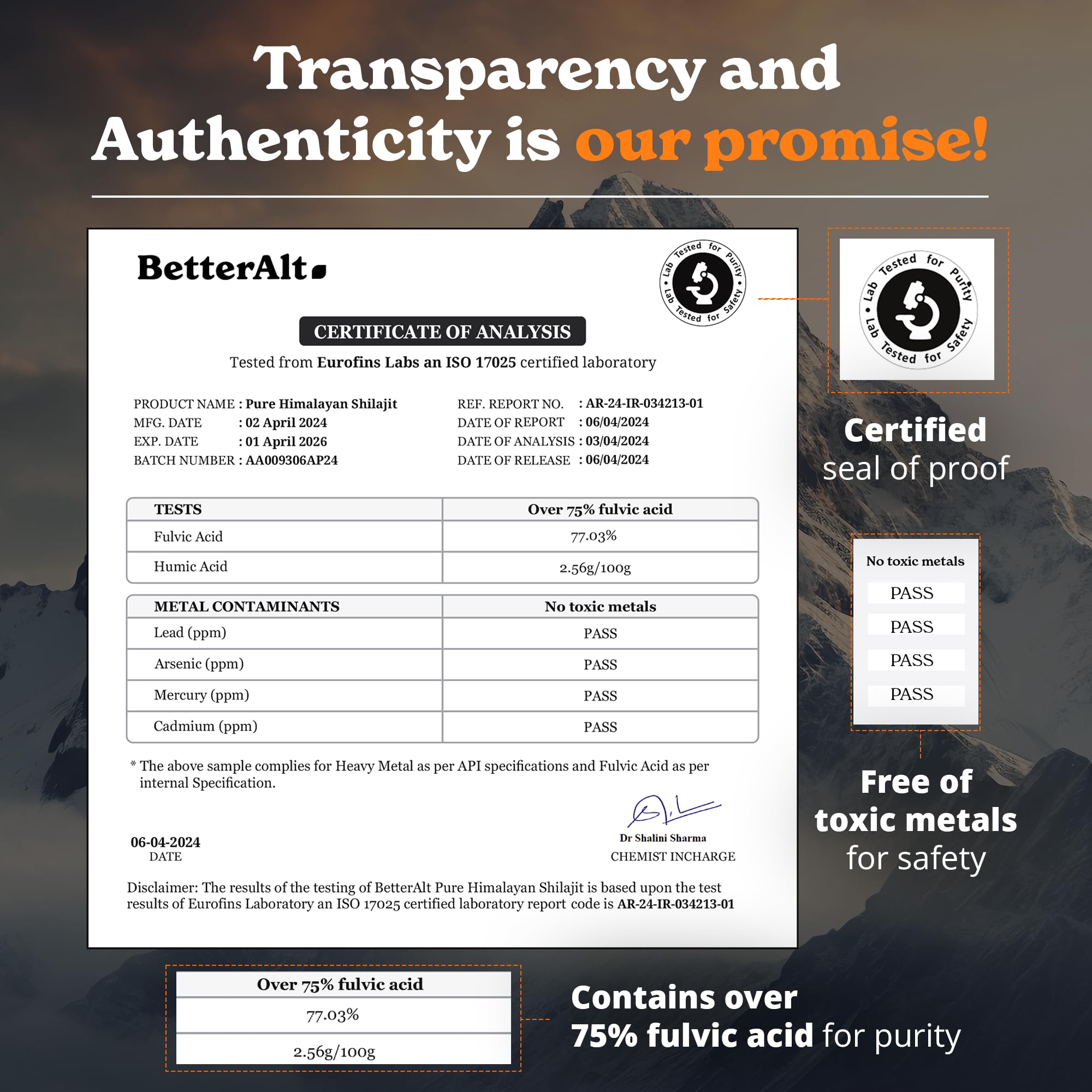 Better Alt minerals graphic highlights 85 plus trace minerals.