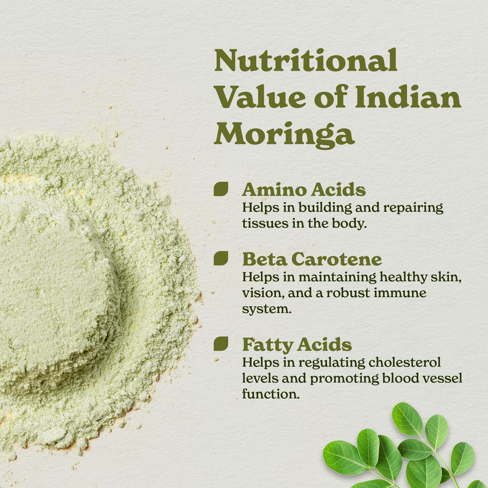 Better Alt Moringa Powder in smoothie glass suggesting convenient energy boost.