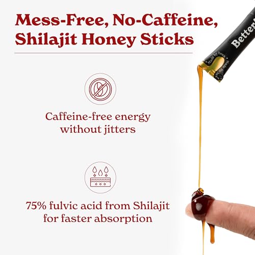 Better Alt Pure Himalayan Shilajit Sticks Caramel close-up highlighting smooth taste