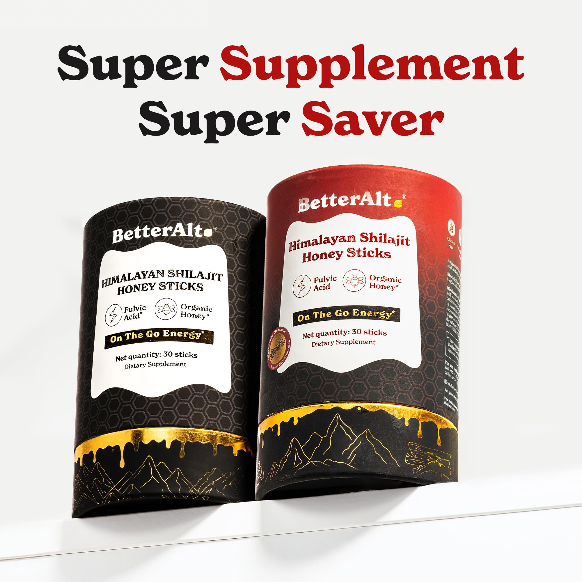 Better Alt Shilajit Sticks dissolving in water demonstrates quick absorption and convenient consumption.