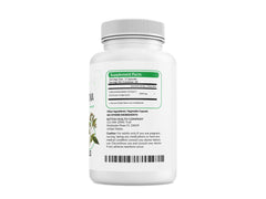 Closeup of Better Health Quinine capsules highlighting natural ingredients.