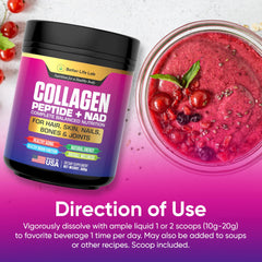 BETTER LIFE LAB lifestyle shot suggesting potential hair, skin, nails benefits.