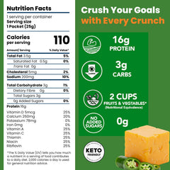 Close-up of Better Than Good puffs reveals crisp texture and bold jalapeño cheddar flavor.