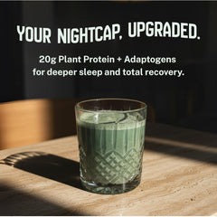 Better Tomorrow Nighttime Recovery Protein ingredients-closeup showing tart cherry and theanine for calm evenings