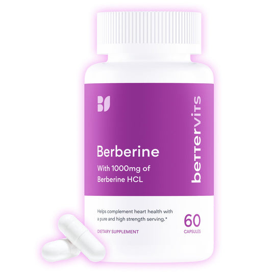 Bettervits Berberine bottle pour shows easy daily dosing for steady routine.