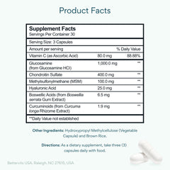 Bettervits glucosamine complex capsules for daily mobility