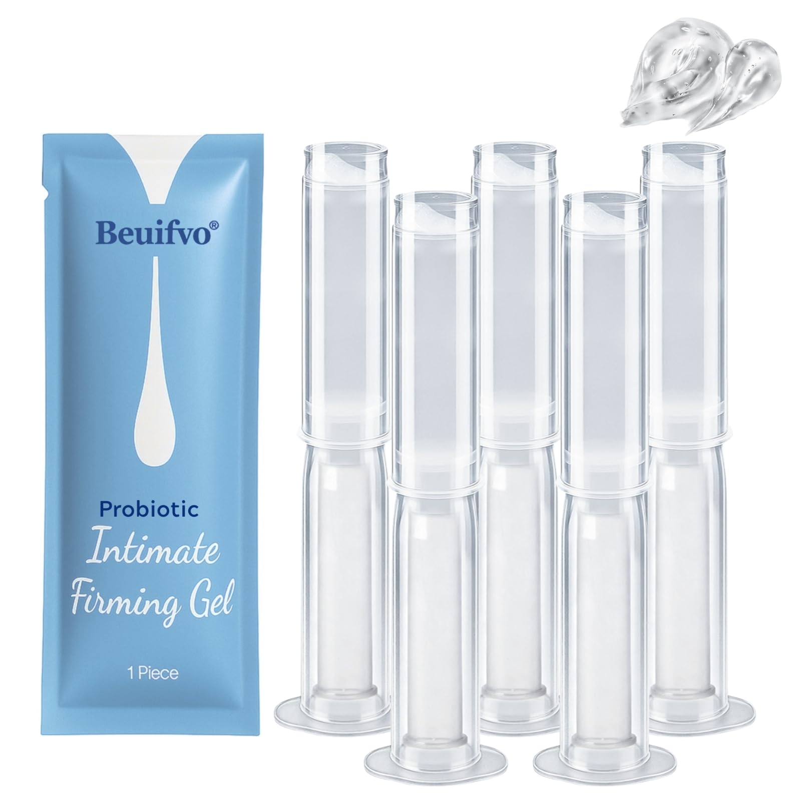 Beuifvo Probiotic Intimate Gel bottle pour supports balanced comfort and fresh daily care.