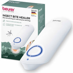 Beurer BR60 heats on bite for chemical-free itch relief during outdoor activities.