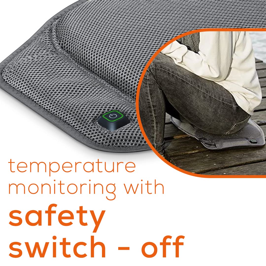 Beurer cushion illuminated temperature settings display