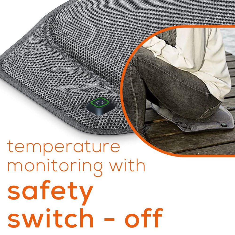 Beurer cushion illuminated temperature settings display