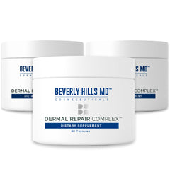 Beverly Hills MD Dermal Repair bottle front, daily skin support for smoother appearance