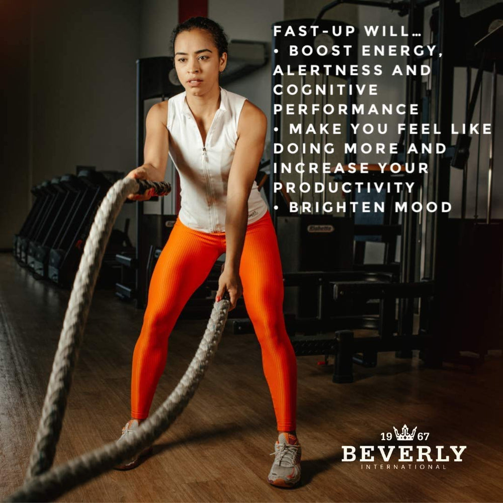 Beverly International Fast-Up morning-routine shot conveys steady energy for tasks.