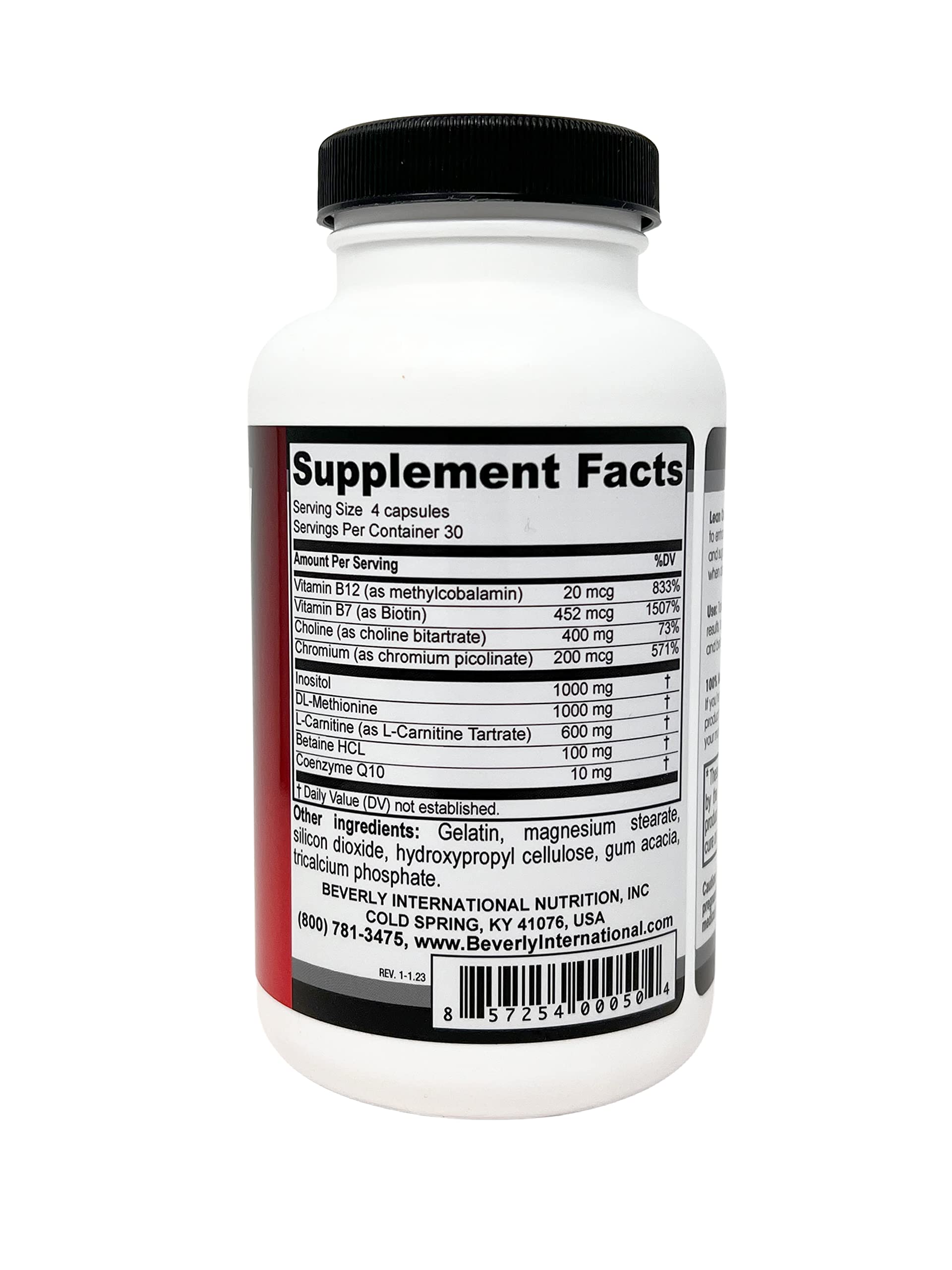 Lean Out capsules close-up highlighting lipotropics for fat utilization
